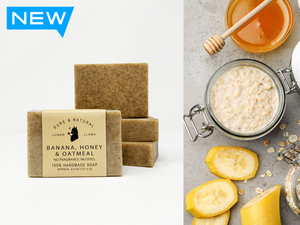 Banana, Honey, & Oatmeal Pure & Natural Goat Milk Soap